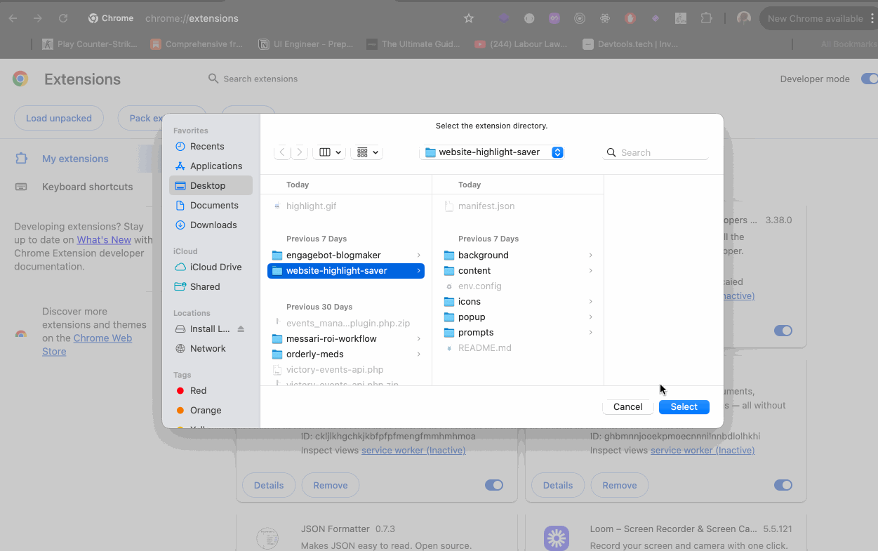 Website Highlight Saver - A powerful Chrome extension for highlighting and saving text from any webpage